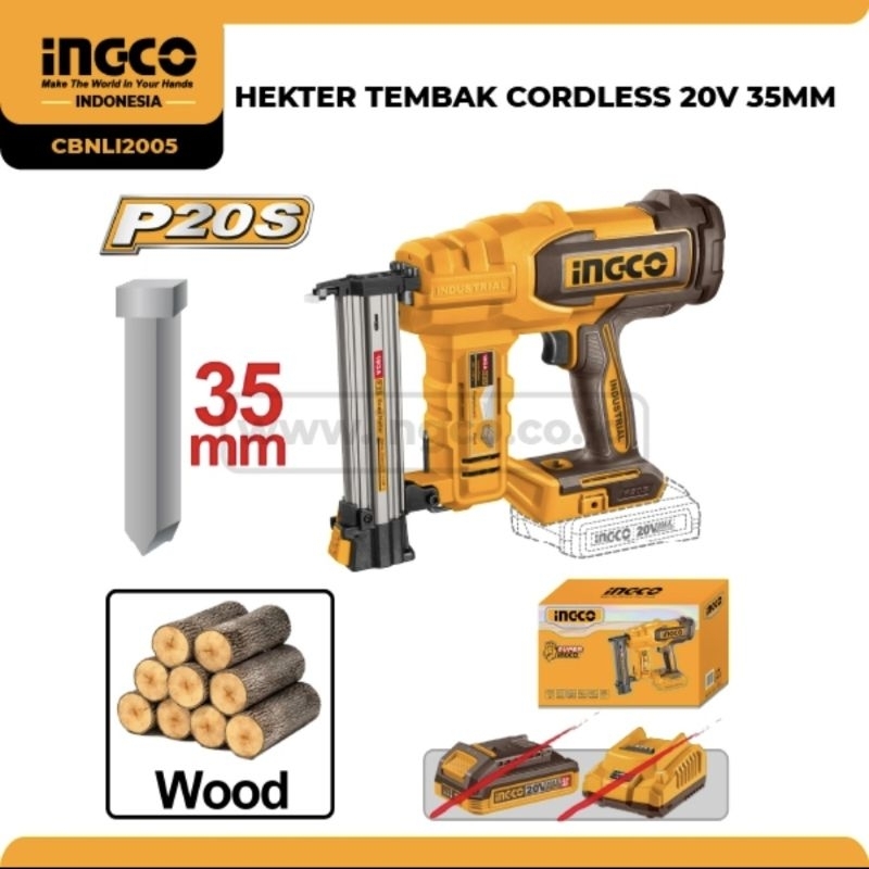 

HEKTER TEMBAK CORDLESS 20V 35MM INGCO CBNLI2005