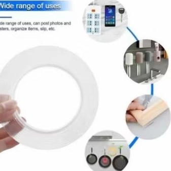 

Nano Magic Double Tape Bening Tahan Air 30mmx1m