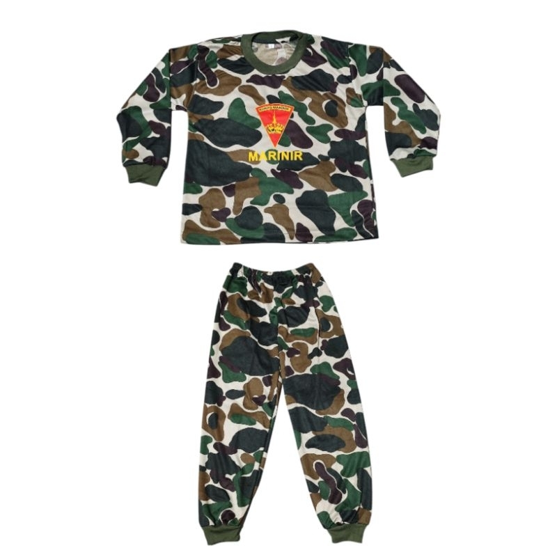 baju anak laki laki perempuan loreng marinir // setelan anak laki laki perempuan loreng marinir