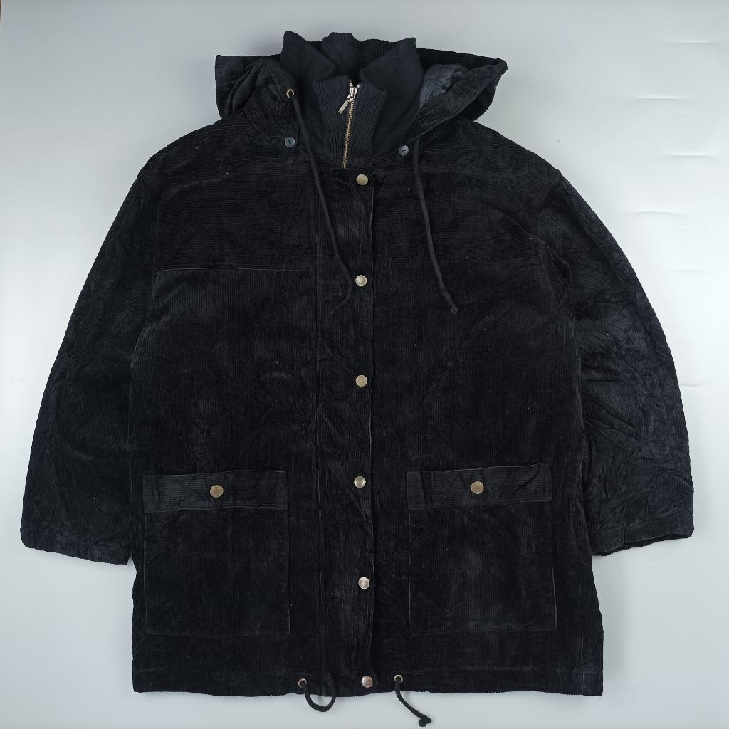 charge renown Corduroy Parka tebal Free Size G005
