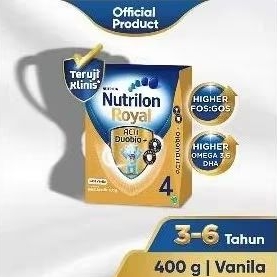

NUTRILON ROYAL 4 SUSU BUBUK PERTUMBUHAN ANAK VANILA 400 GRAM