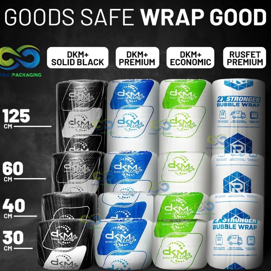

PLASTIK BUBBLE WRAP MURAH PREMIUM 125 CM X 5 M BENING DKM GREEN