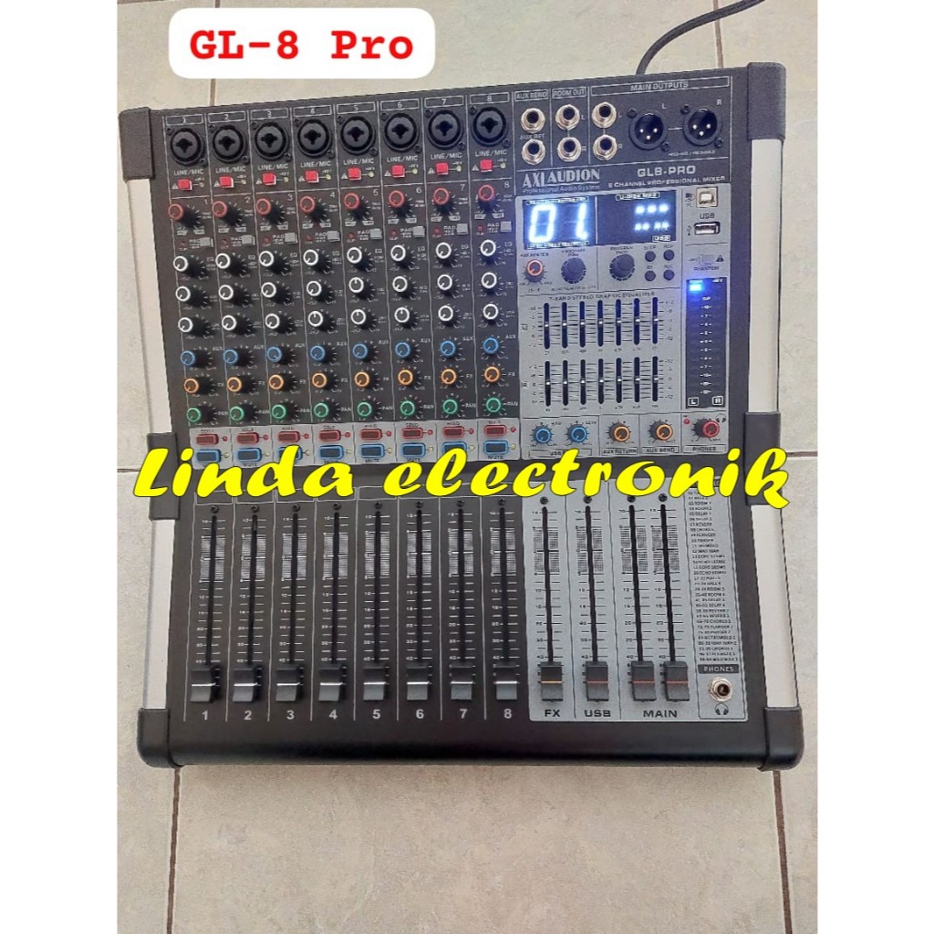 power mixer AXL AUDION GL8P PRO / axl audion gl 8p PRO 8 ch orIginal