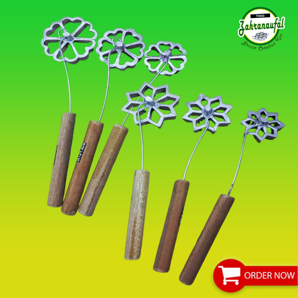 CETAKAN KEMBANG GOYANG SEROJA / CETAKAN SEROJA / CETAKAN KUE KEMBANG GOYANG BENTUK BINTANG / BUNGA