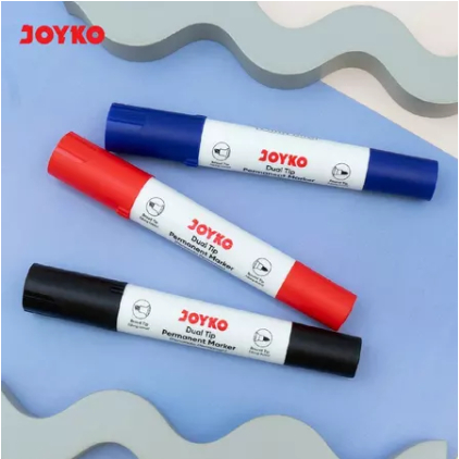 

JOYKO Permanent Marker Spidol Permanen Dual Tip Joyko PM-73