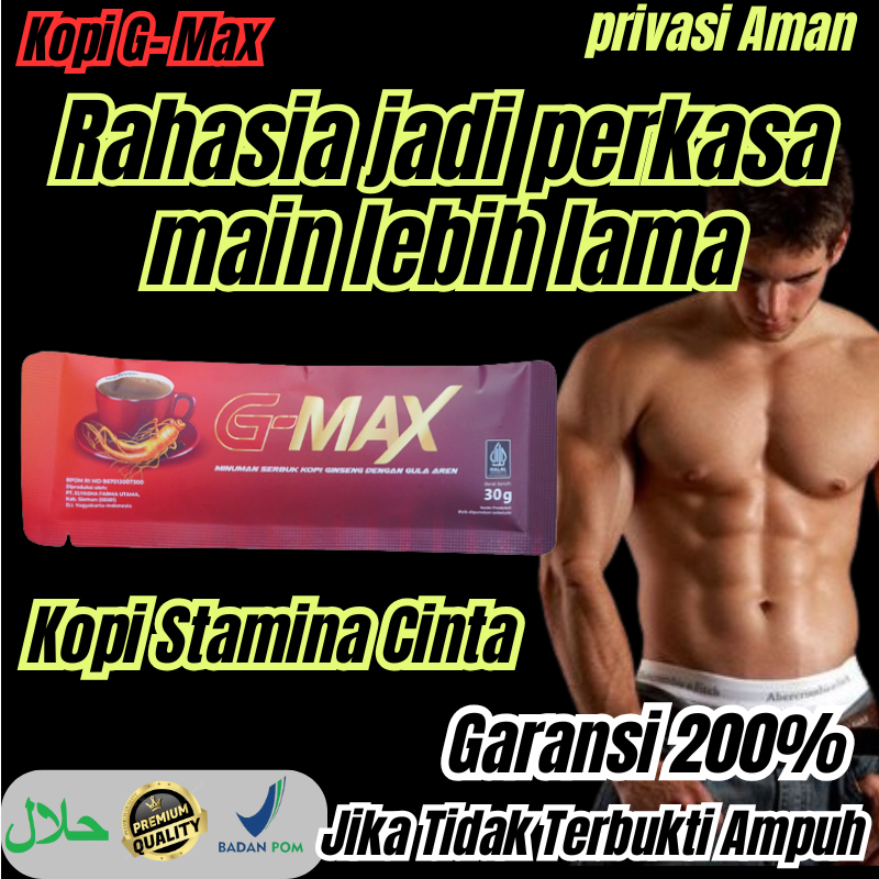 

rahasia terkuak kopi g-max original kopi stamina pria kuat tahan lama bpom halal kopi ekstra gingseng rasa gula aren
