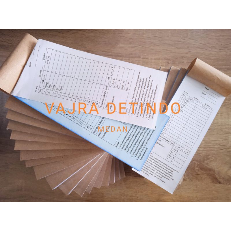 BON NOTA FAKTUR LAUNDRY RANGKAP 3 F1/4