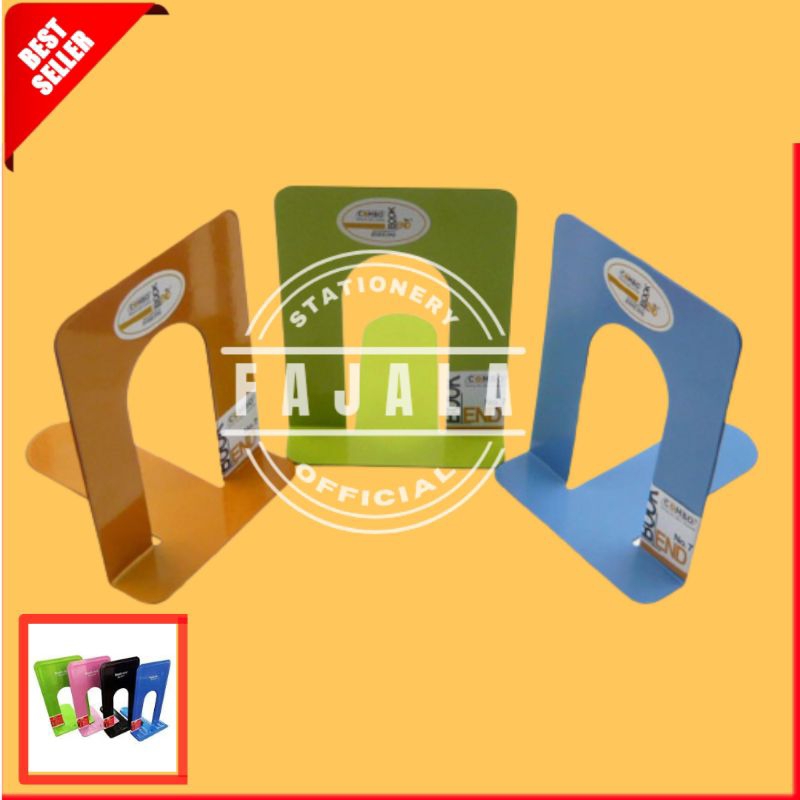 

Pembatas Buku besi / Penyangga buku Book stand