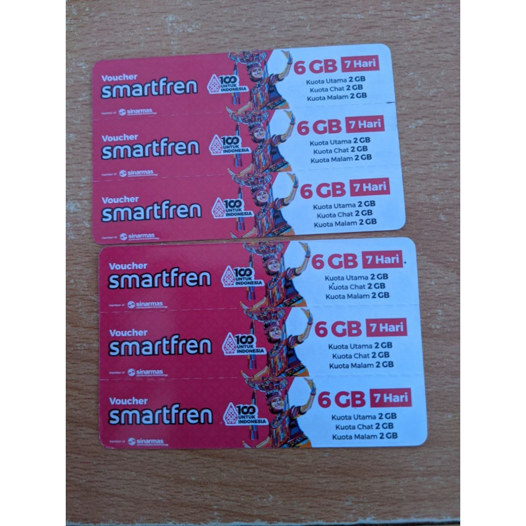 Voucher Kuota Smartfren 6GB 7Hari