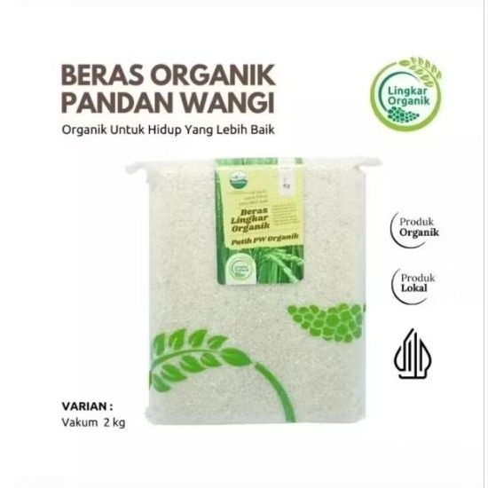 

Beras Pandan Wangi 2kg Lingkar organik