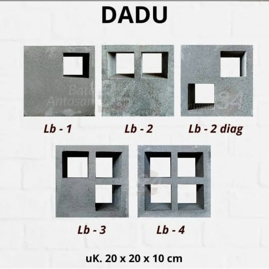 Roster Beton / Roster Modern / Roster Minimalis Motif Dadu