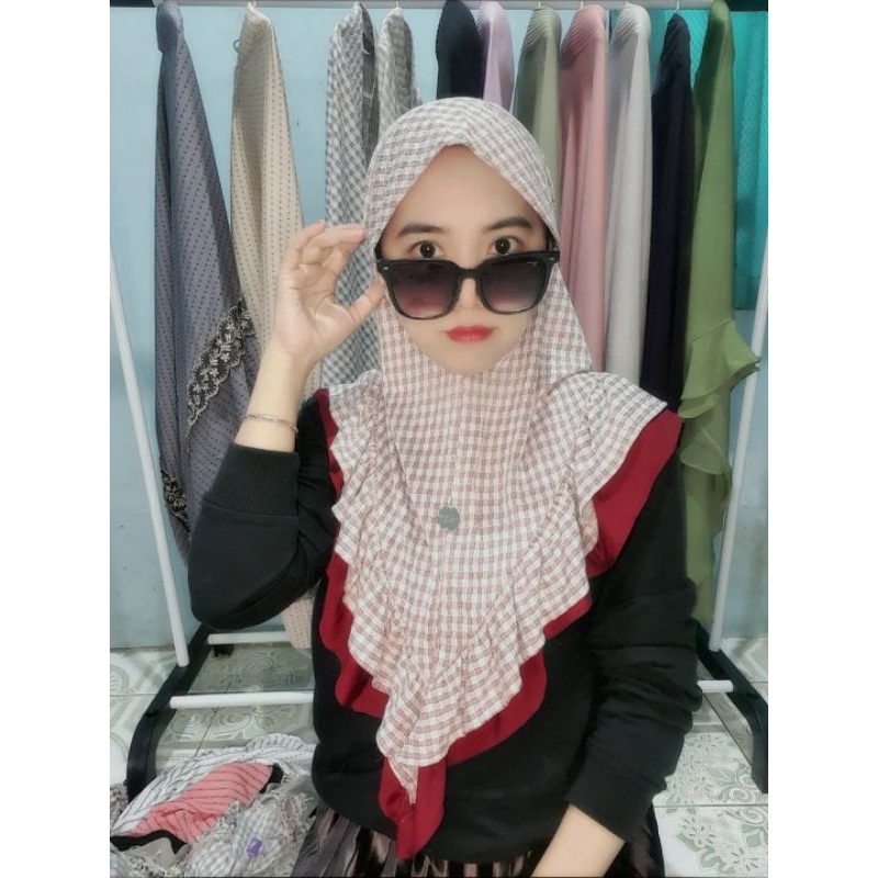 khimar polka alya 164 ori alya hijab