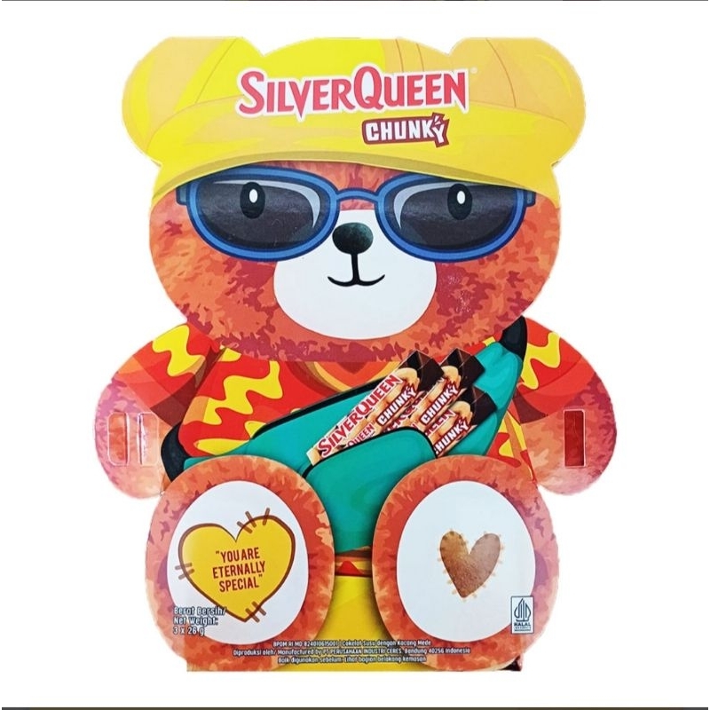 

Silverqueen Chunky Love Bear 3x26gr - Coklat Beruang