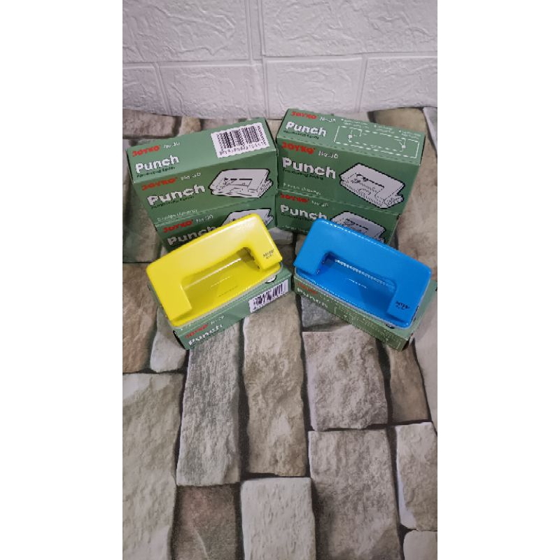 

alat pembolong kertas 2lubang merk joyko warna random