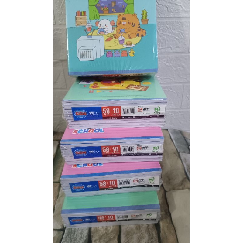 

buku tulis merek SIDU isi 58lembar gambar random