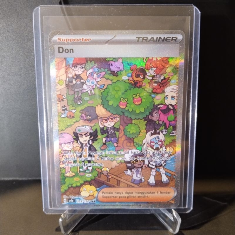 Don SAR sv4a 352/190 Character Art Harta Berkilau ex Kartu Pokemon Pokemon Card