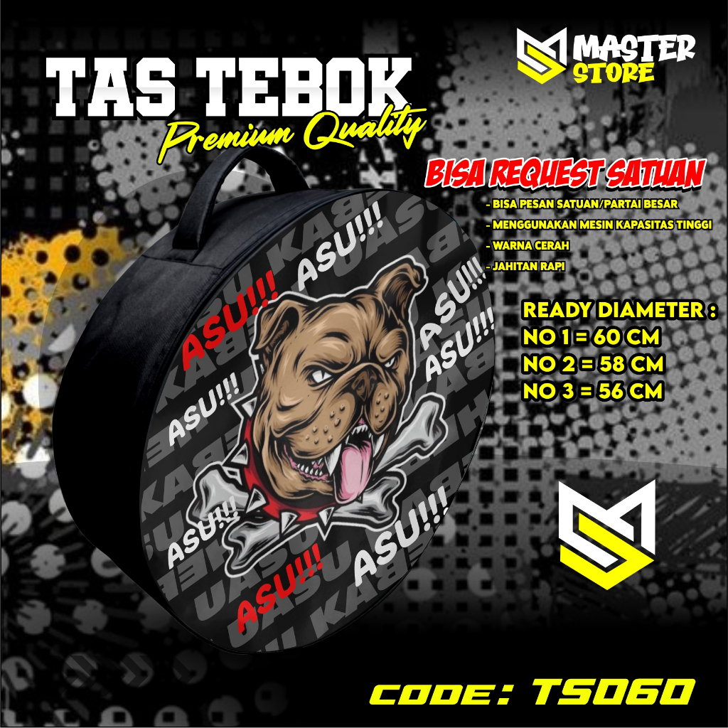 tas tebok murai motif ASU ransel gendong jinjing bawa tebok sangkar murai printing