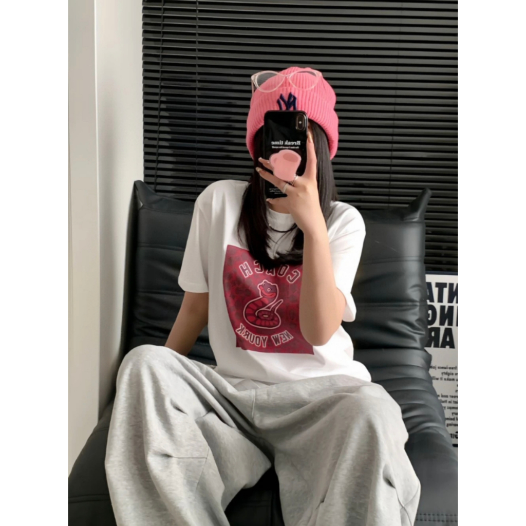 SeeMay_ida High quality KAOS PRINT COACH PATTERN KAOS COACH KOREA ORIGINAL