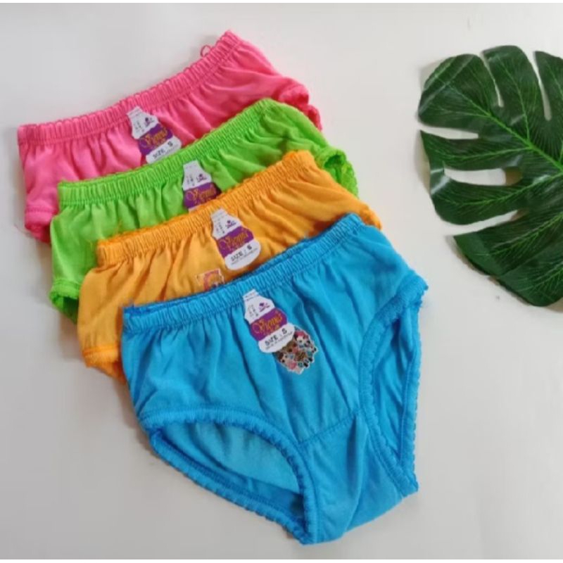 6 pcs celana dalam anak perempuan 3-7 tahun CD anak cewe katun | CD murah VIENNA