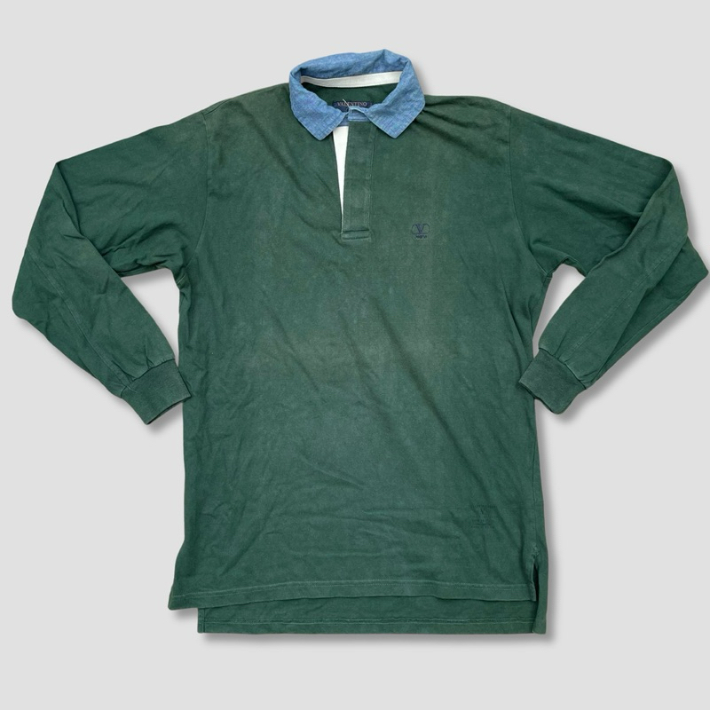 Kaos Polo Valentino Jeans Long Sleeve Original