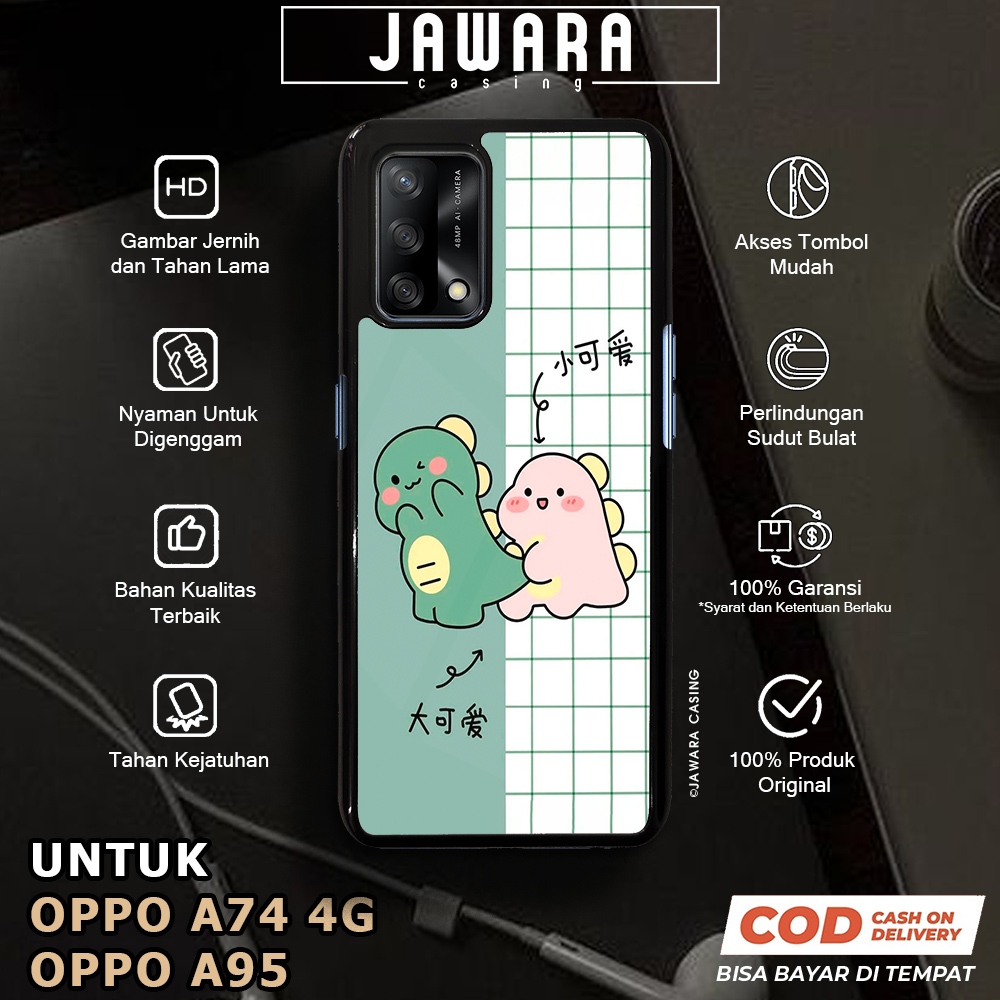Case Oppo A74 4G A95 Casing Oppo A74 4G A95 [DSNC] Premium Case Glossy Case Hp Oppo Jawara Casing Hp