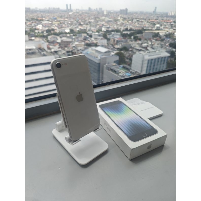iPhone SE Gen 3 (2022) Starlight 4/128GB iBox (SECOND/PRELOVED/BEKAS)