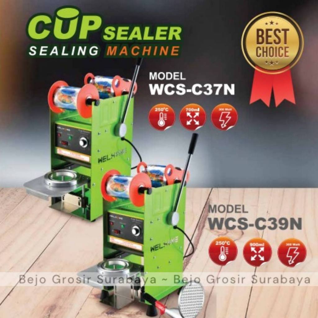 Cup Sealer C37 C39 Cup Sealing Machine Mesin Penyegel Press Minuman Welhome