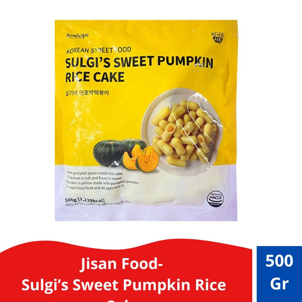 

Jisan Food - Sulgi Sweet Pumpkin Rice Cake -Toppoki - 500gr