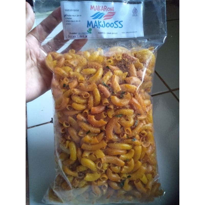 

makaroni MAKJOSS asin pedas daun jeruk 200gram-1000gram