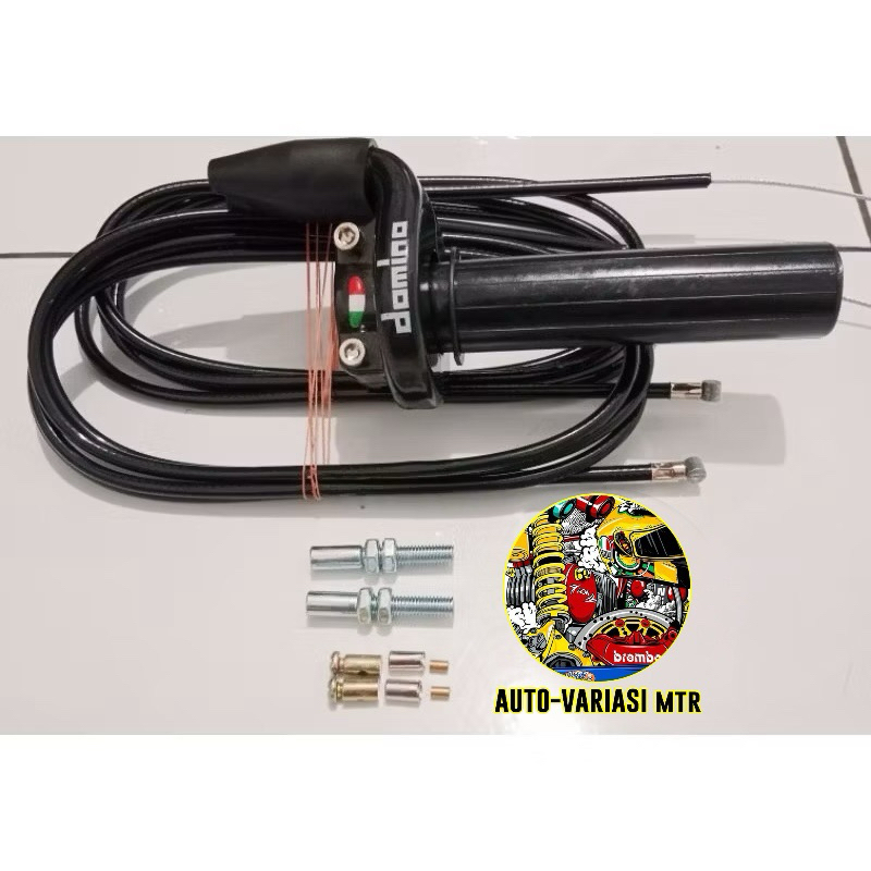 gas spontan 2 kabel tali gas serat panjang 190cm universal semua motor