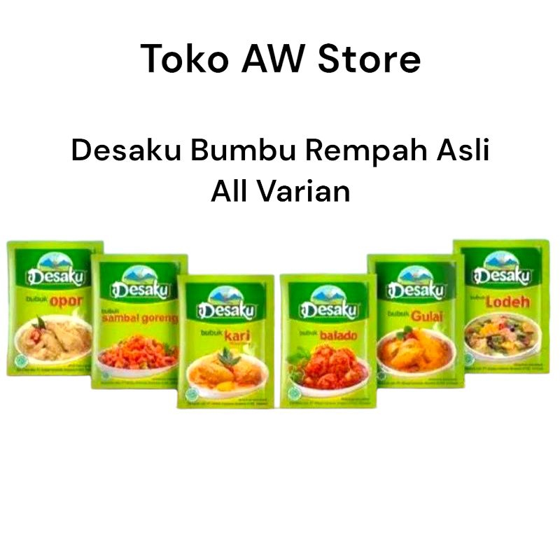 

Desaku Bumbu All Varian 12,5 gr l Bumbu Instan l Makanan