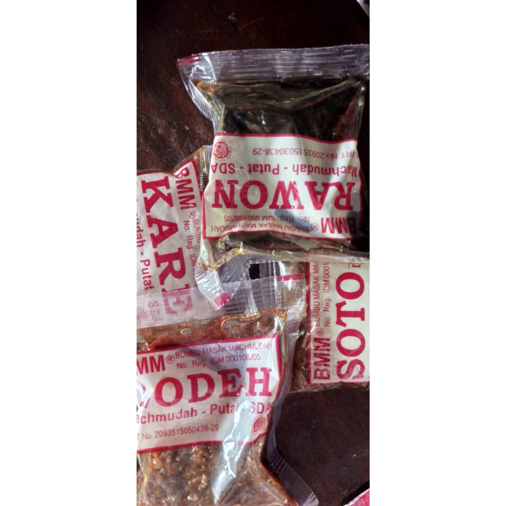 

Bumbu Masak Mahmudah (BMM) / 1 Paket 5 Sachet