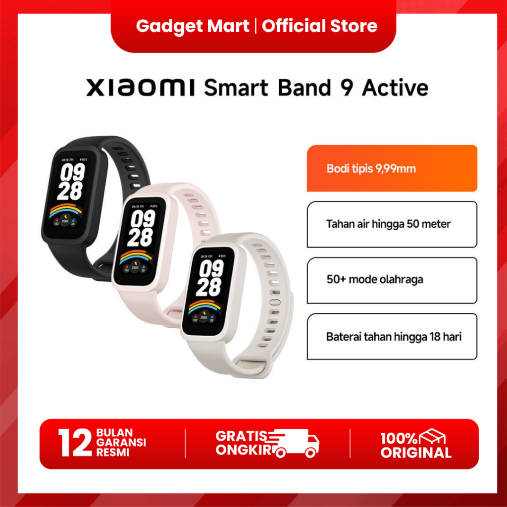 Xiaomi Smart Band 9 Active - Garansi Resmi