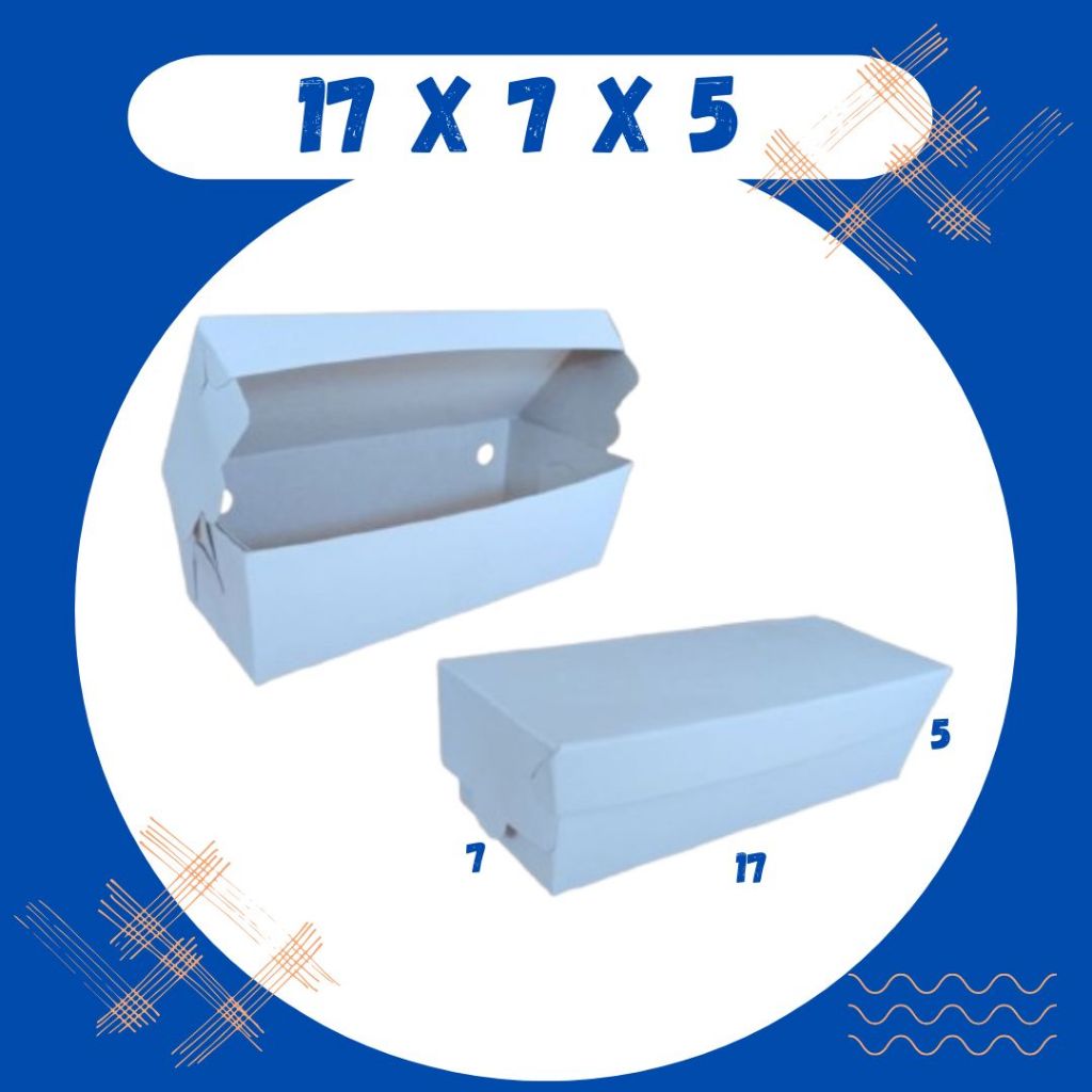 

Box Sosis KW 17x7x5 Corndog Packing Corn Dog Sosis Bakar Tokkebi Hottang Ivory Dus Kemasan Makanan