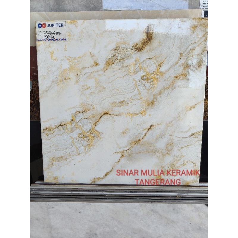 Keramik 50x50 Lantai Glossy Ukuran 50x50 Jupiter Cartagena Beige - keramik lantai kilap - keramik la