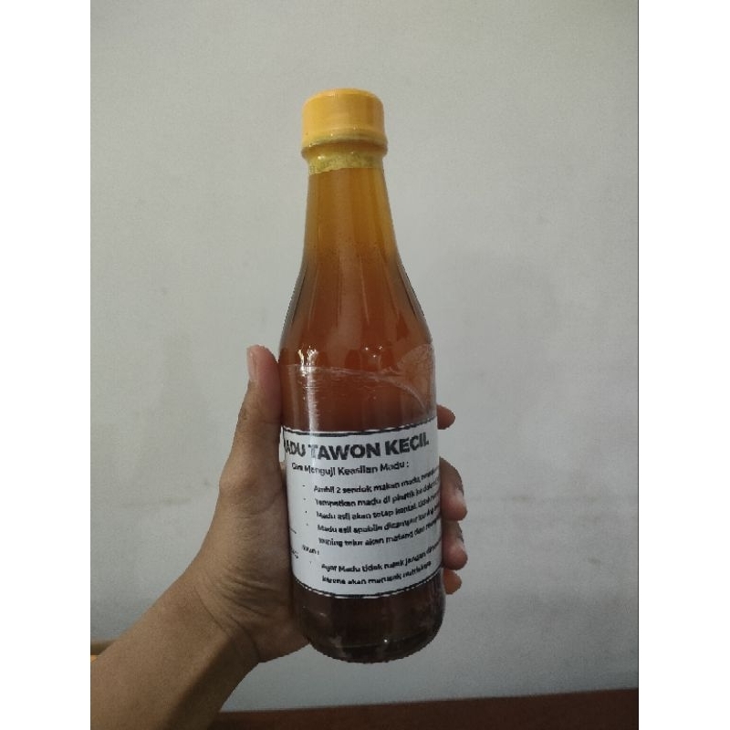 

Madu Asli Tawon Kecil Kemasan Botol Kaca 330ml