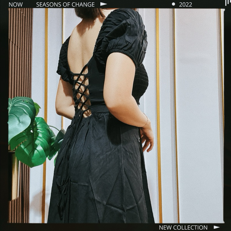 SEXY DRESS RAYON PREMIUM MINI DRESS BACKLESS DRES SEXY TALI BELAKANG