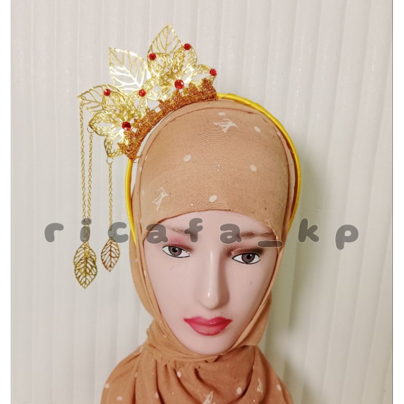 bando melayu modifikasi - bando melayu SAMPING - bando adat melayu-aksesoris kepala tari-adat melayu