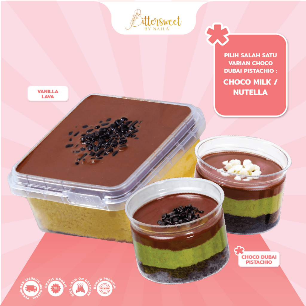 

Vanilla Lava Nutella + Dubai Choco Brownies ( PILIH VARIANT ) [ Best Deal ]