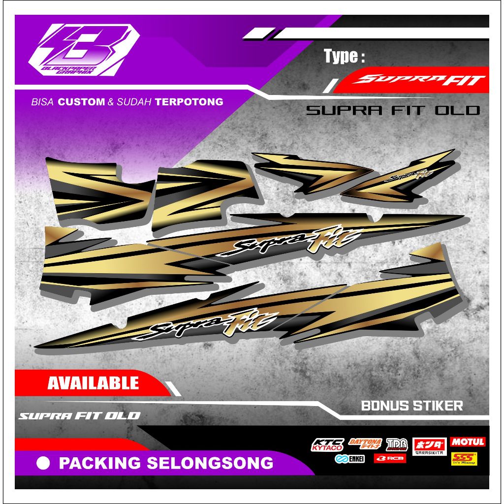 STRIPING SUPRA FIT LAMA / OLD / STIKER SUPRA FIT/ STICKER SUPRA FIT LAMA / LIST SUPRA FIT