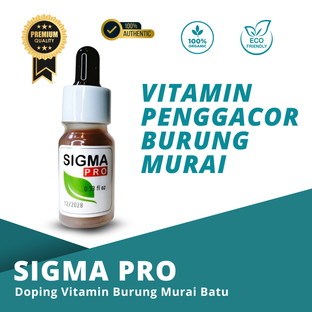 SIGMA PRO, DOPING VITAMIN PREMIUM DAN ATP DOSIS TINGGI UNTUK BURUNG MURAI BATU | SMART MASTERING