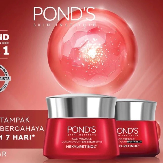 Ponds Age Miracle Hexyl Retinol Day & Night Cream 9G-20G