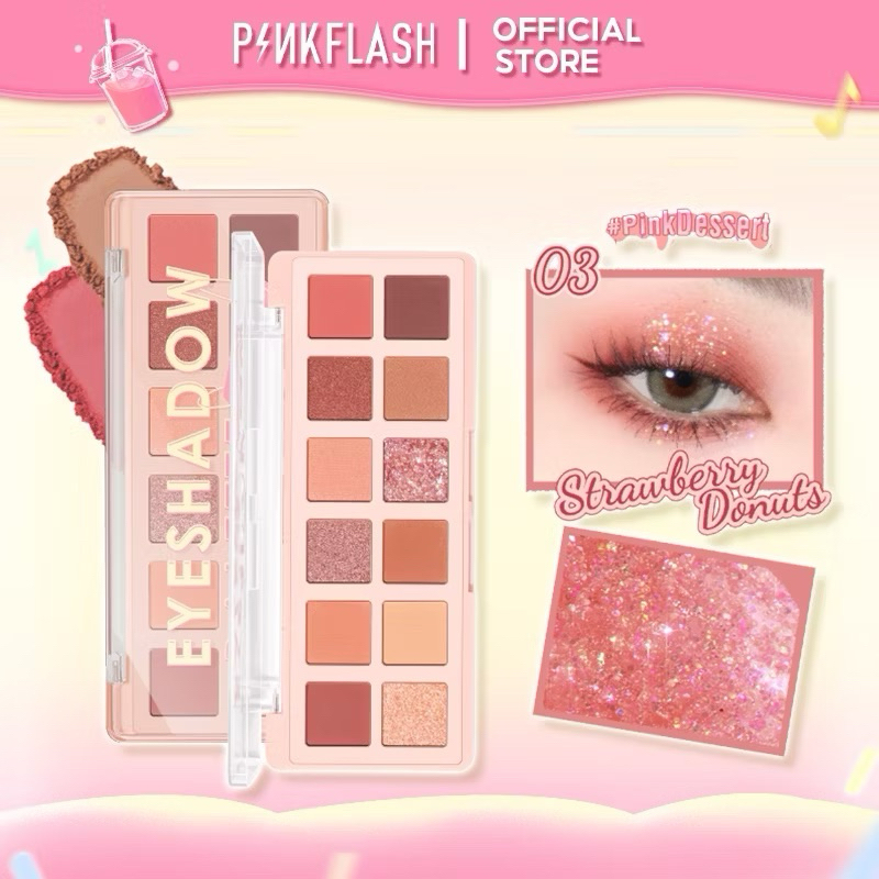 PINKFLASH EYESHADOW 12 SHADES