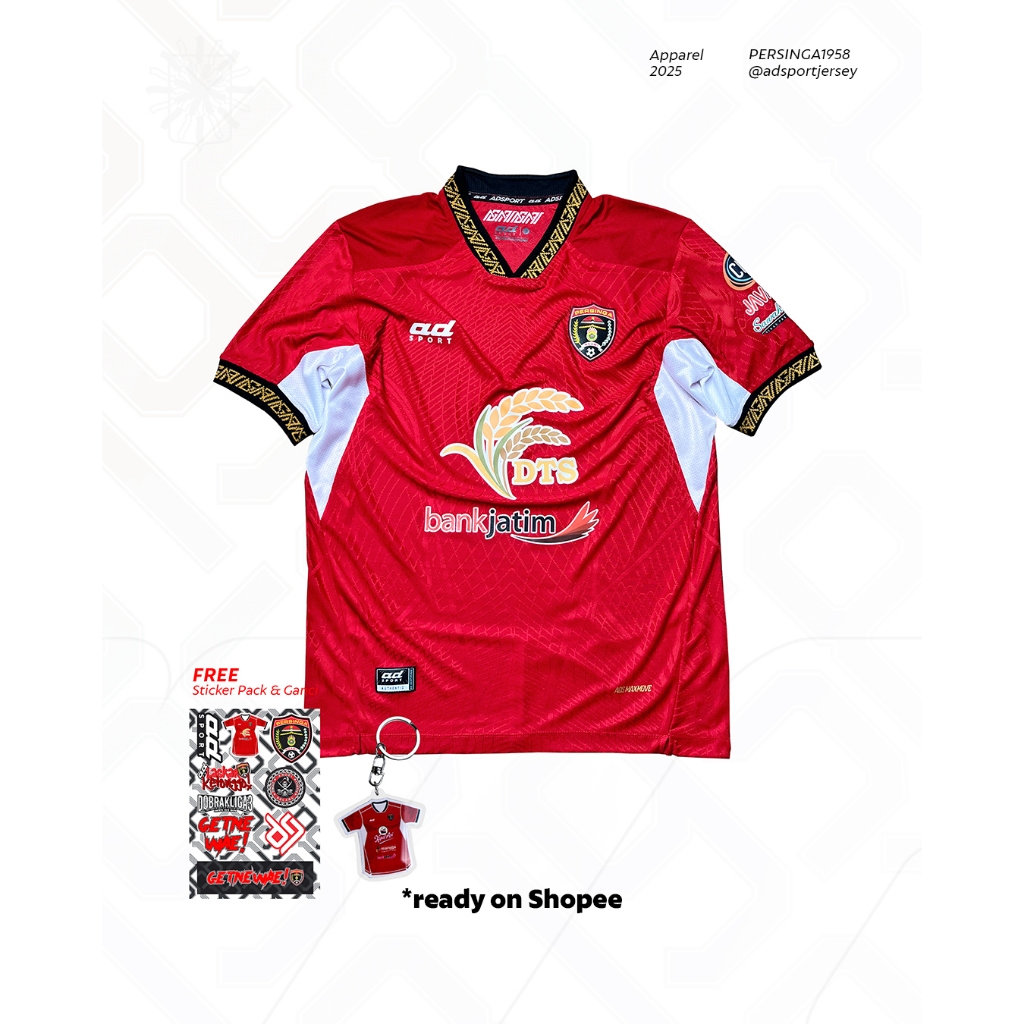 JERSEY PERSINGA LIGA 4 PUTARAN NASIONAL 2025 - HOME MERAH