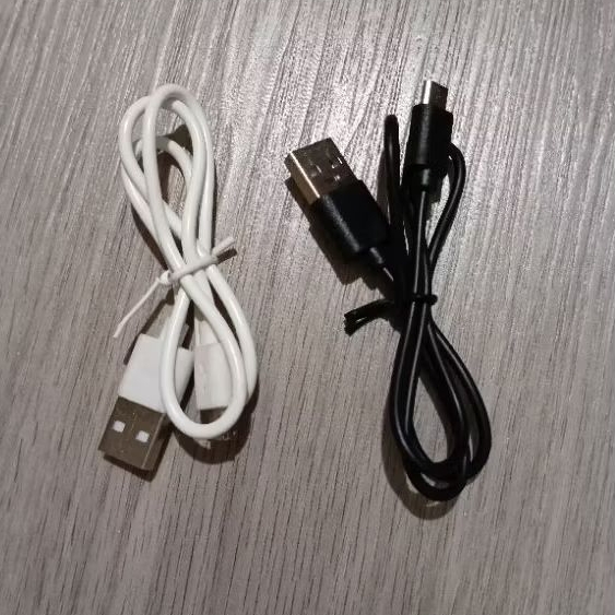 Kabel Cas Casan Micro USB hanya untuk  kipas , senter, MP3, Printer , Lampu Emergency ukuran 40 Cm a
