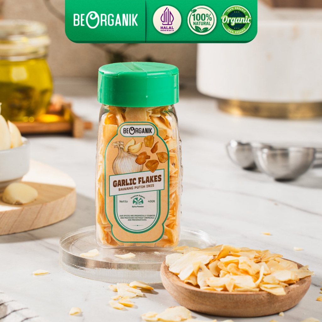 

Beorganik Garlic Flakes / Bawang Putih Iris