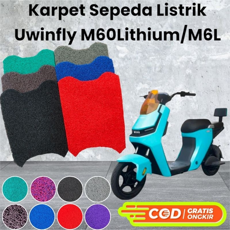 Karpet Sepeda Listrik UWINFLY M60 Lithium/M6L