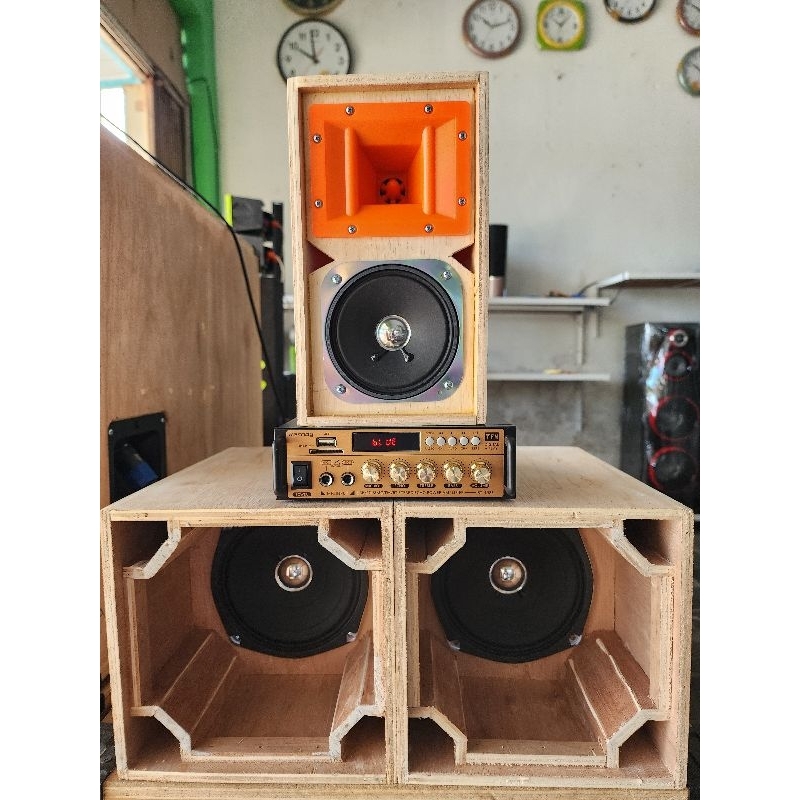 Sound Miniatur Siap Bunyi satu Paket Box Planar 6inch