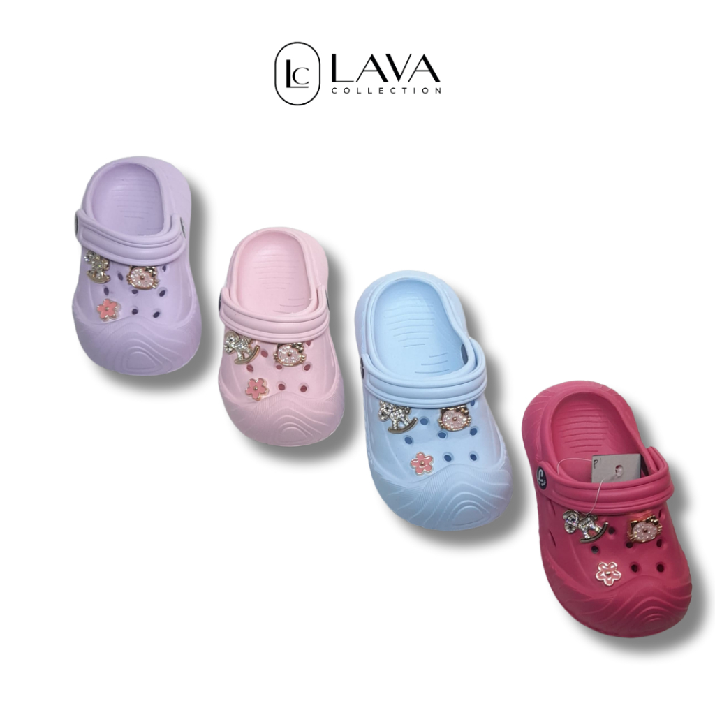 LAVA - Sandal Baim Anak Wanita tSandal Crocs Sandal Fuji Charm Jokixx