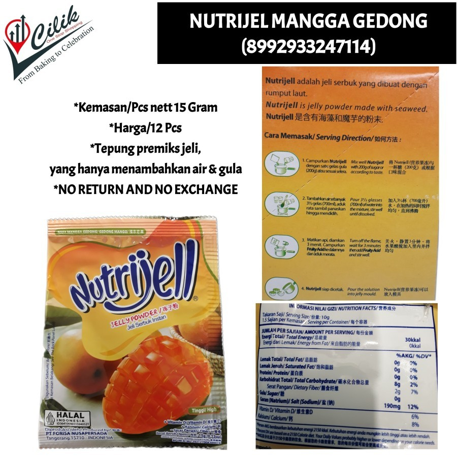 

tepung+premiks+instant+nutrijel+jeli+forisa+lusinan+variant+rasa+mangga gedong+jajanan+cemilan+snack+dessert+enak+simple+mudah
